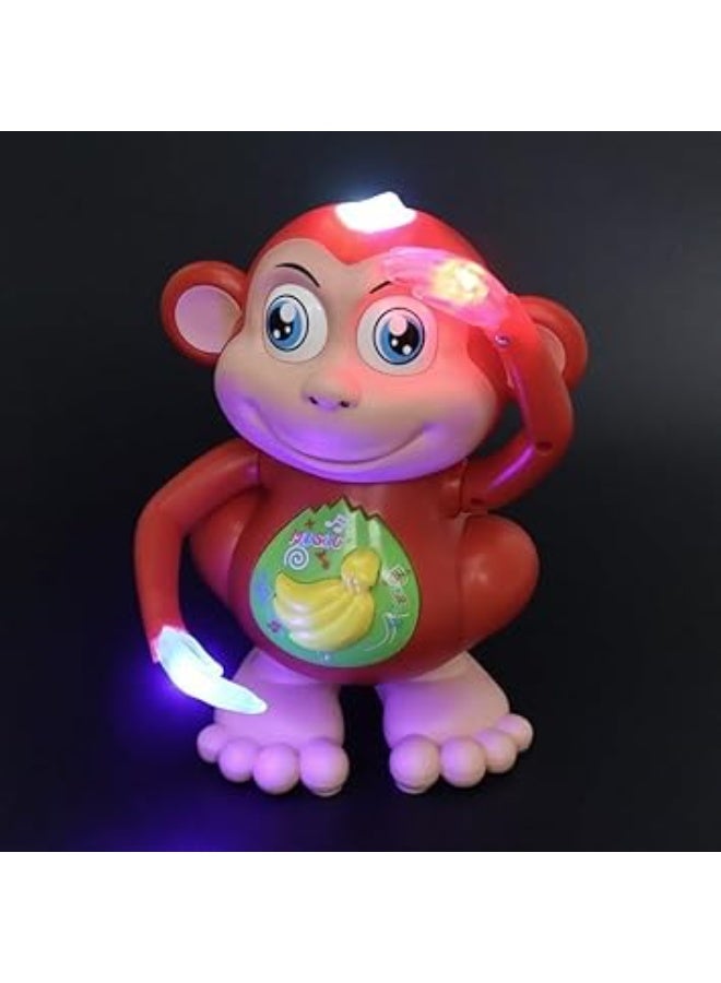 Dancing Monkey Musical Toy for Kids, Interactive Educational Toy with Light and Sound Effects, Moving Hands and Legs, Sensory and Motor Skills Development Toy, Made of Safe ABS Plastic, Suitable for Kids 12+ Months - Image 5